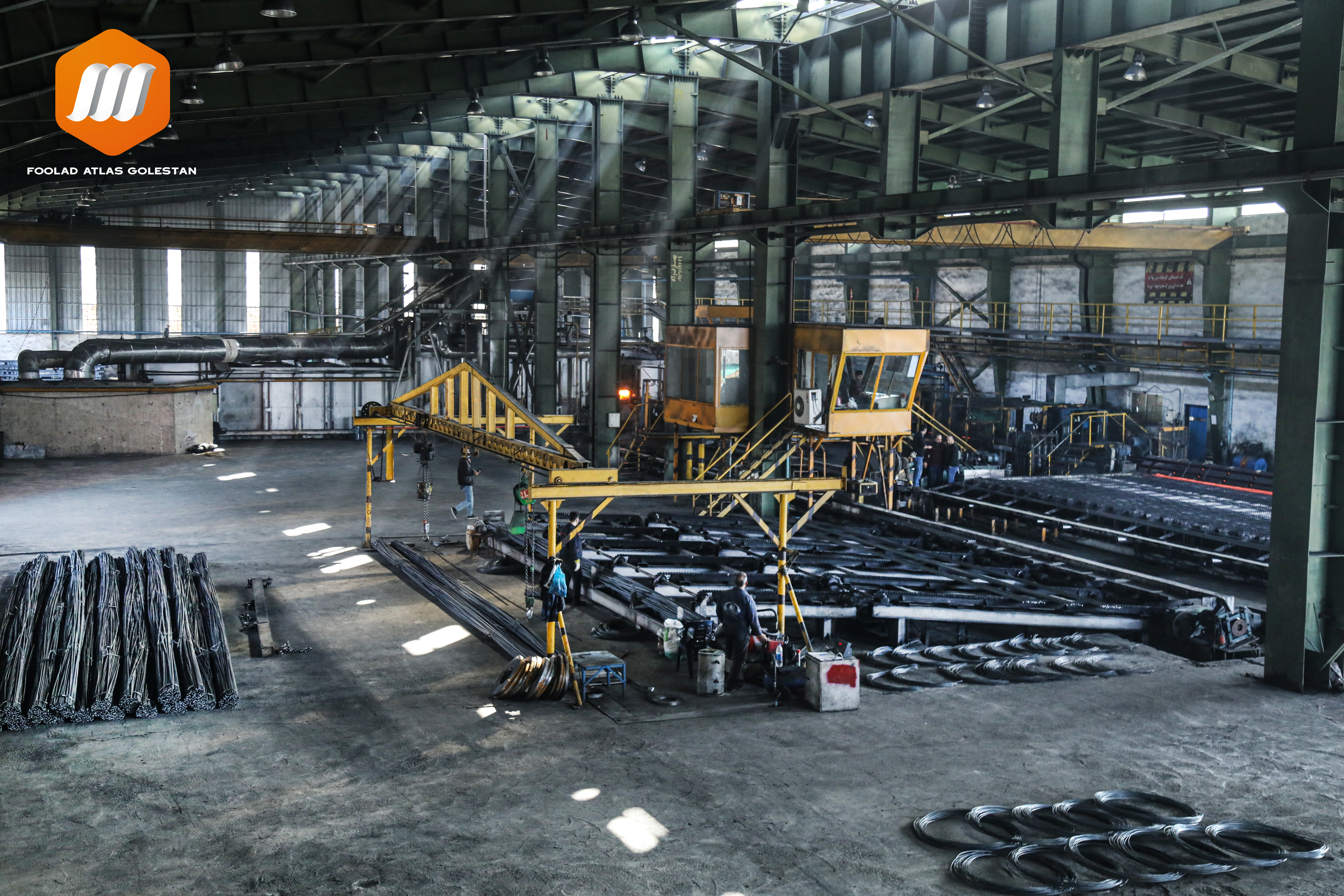 Image of a rebar manufacturing plant