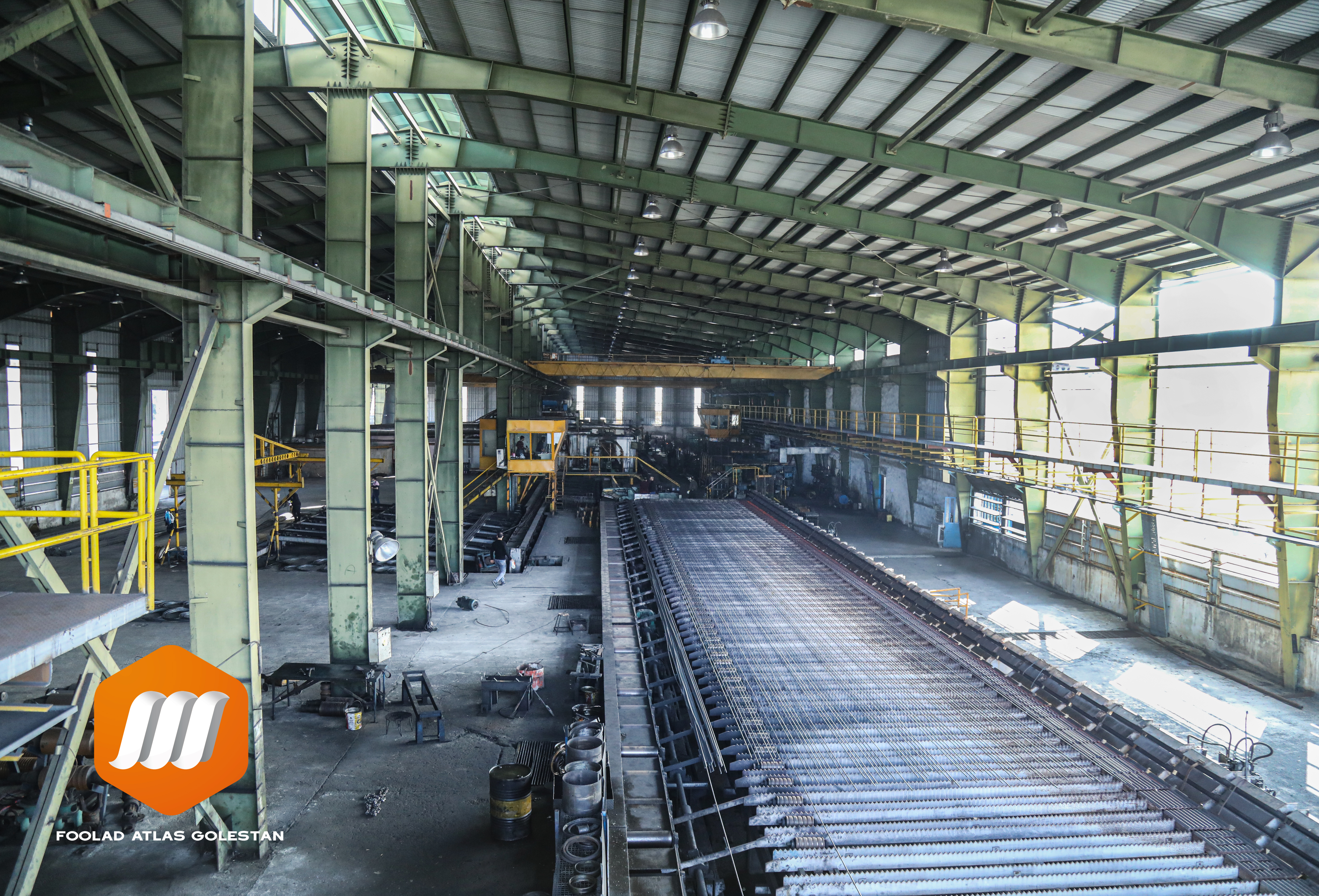 Image of a rebar manufacturing plant