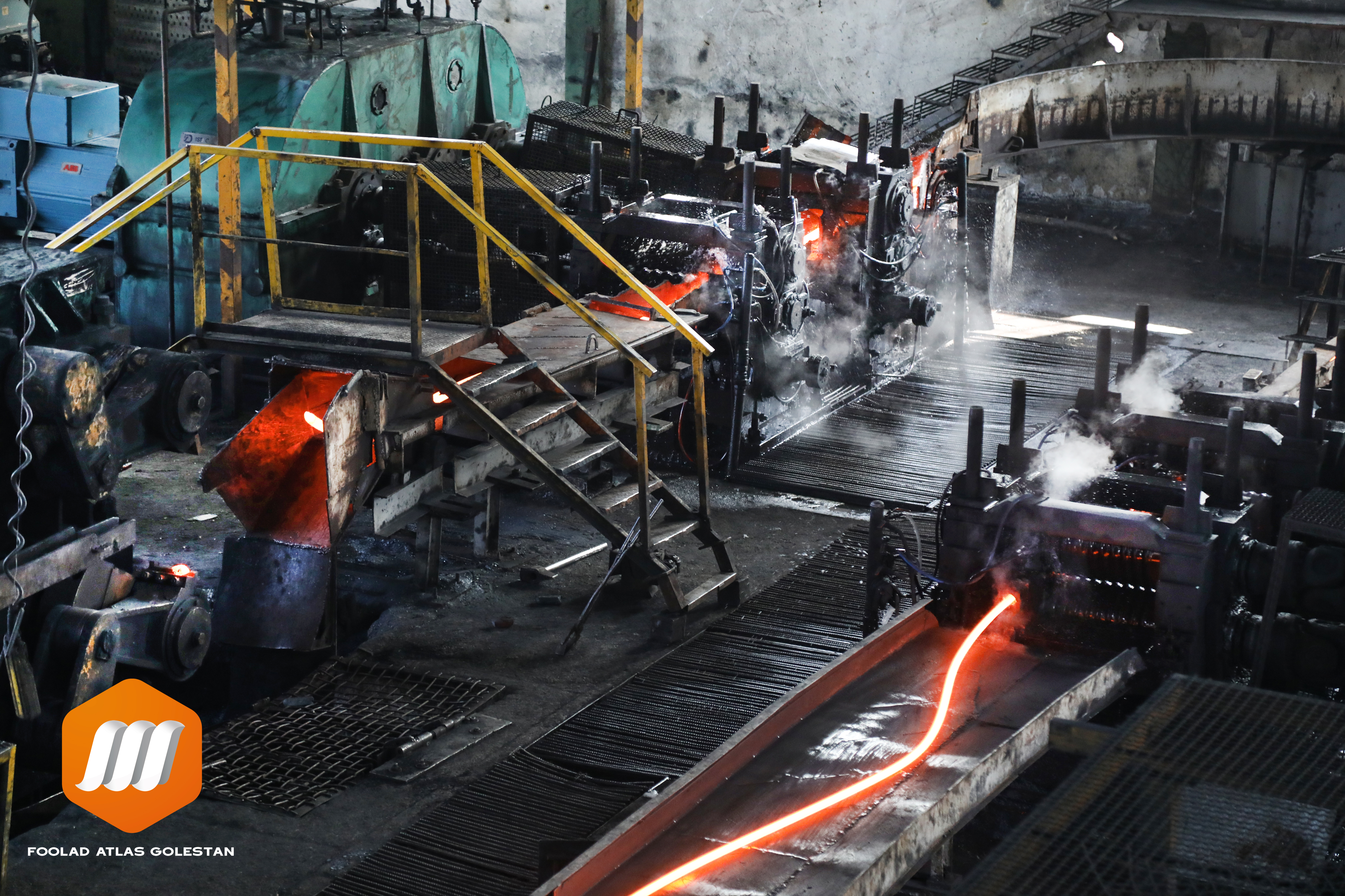 Image of a rebar manufacturing plant